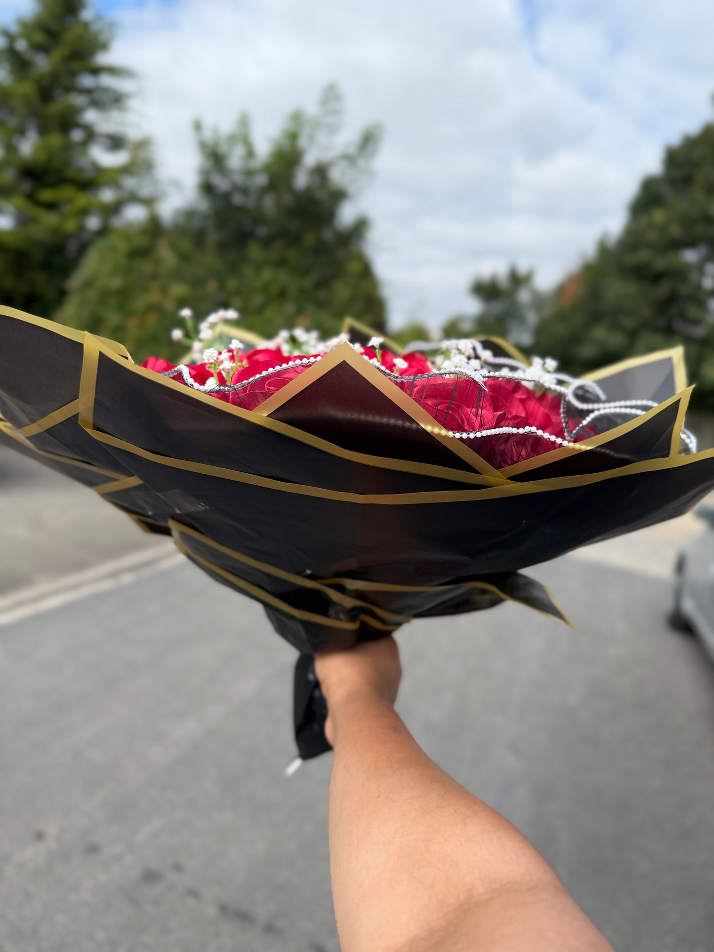 Luxury big heart shape Forever Red Rose Bouquet 🌹✨ (pre orders only)