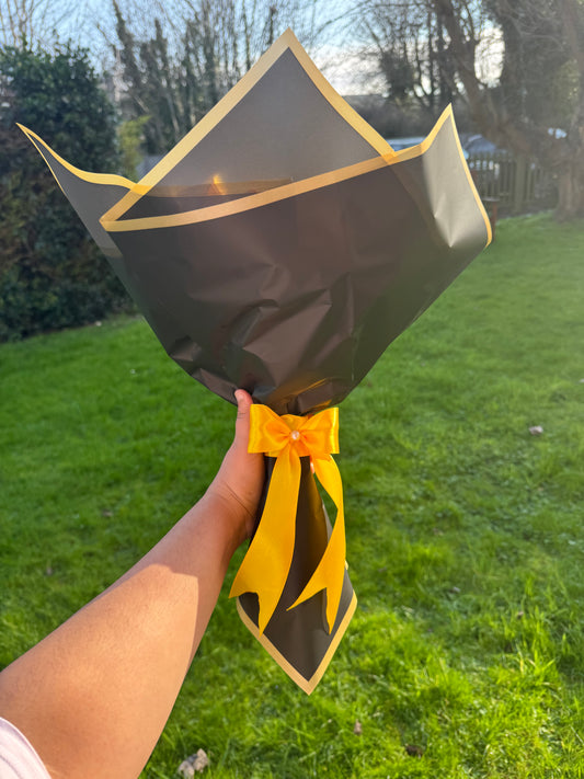 🌻 Handmade Ribbon Sunflower Bouquet - Golden Sunshine in Bloom
