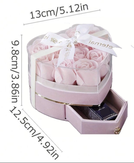 Heart-Shaped Eternal Rose gift Box