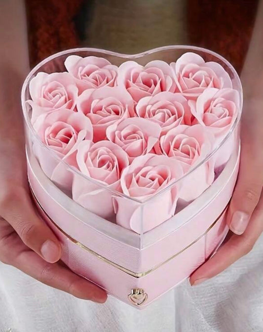 Heart-Shaped Eternal Rose gift Box